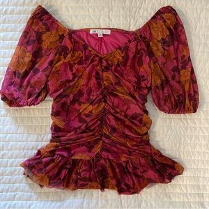 dr2 xs floral blouse